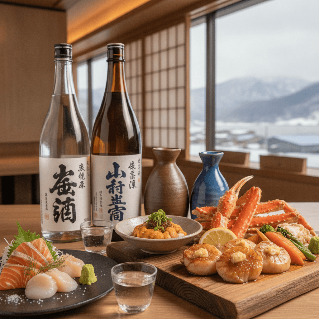 日本酒グルメの新境地:海鮮と北海道食材の絶妙ペアリング術 日本酒グルメ 日本酒 海鮮 ペアリング