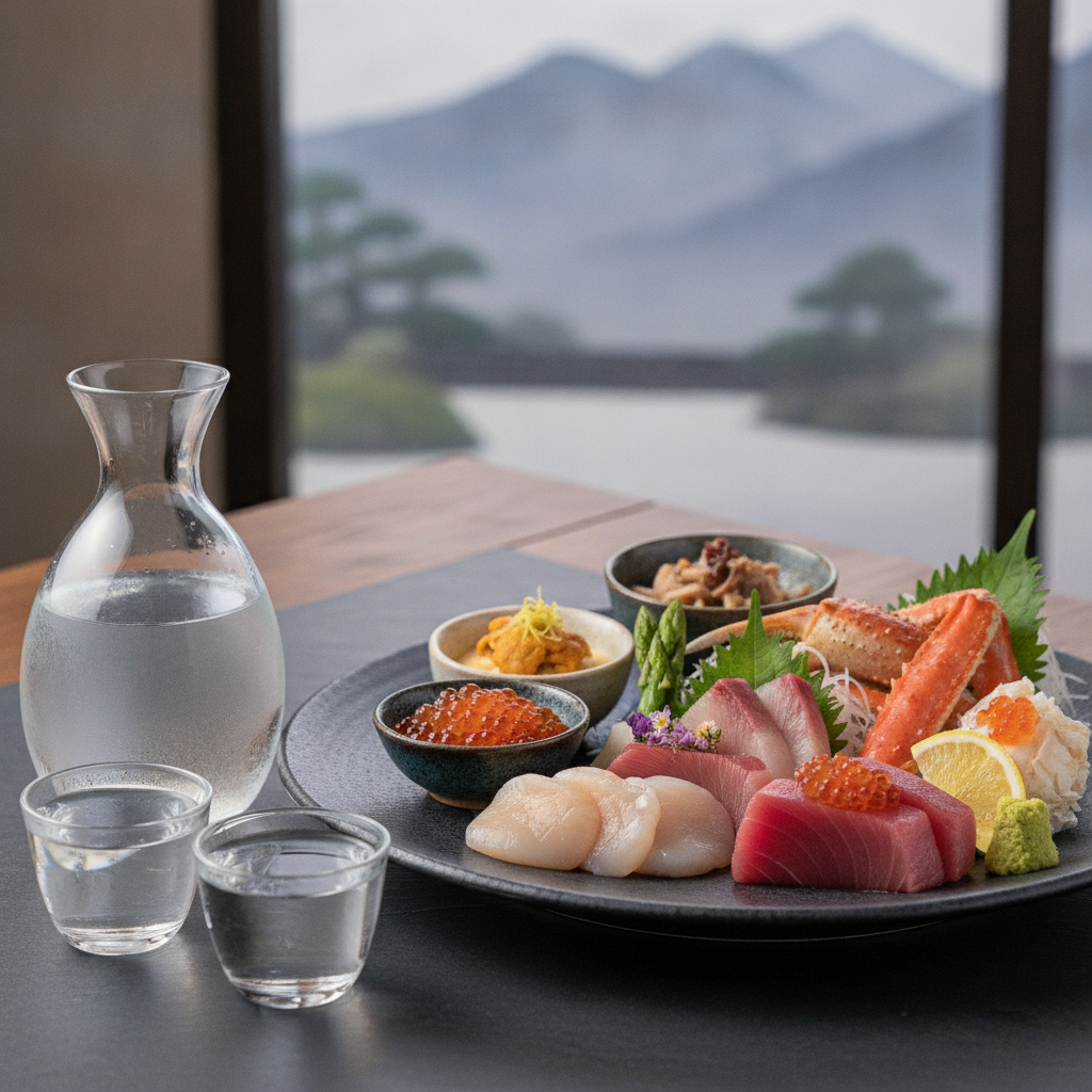 日本酒グルメ        日本酒 海鮮 ペアリング